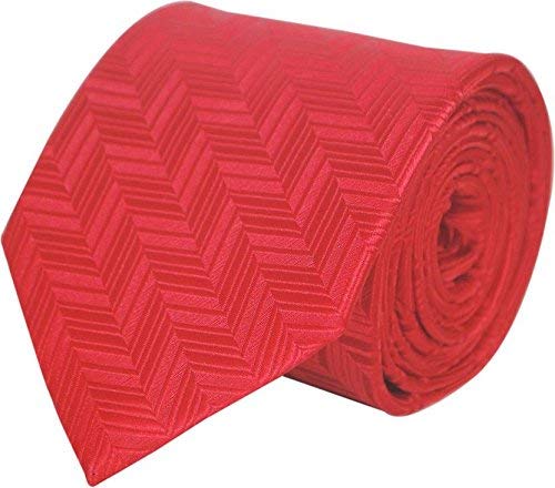 Kanthlangot Red Chevron Pattern Necktie