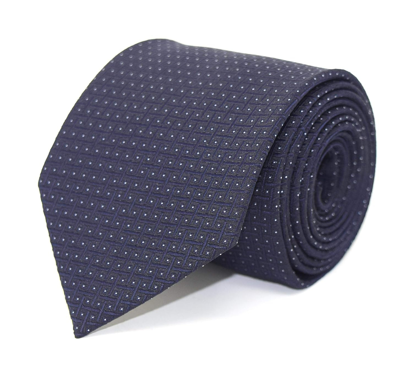Kanthlangot Classic Black Textured Necktie with Micro-Dot Pattern – Timeless & Elegant