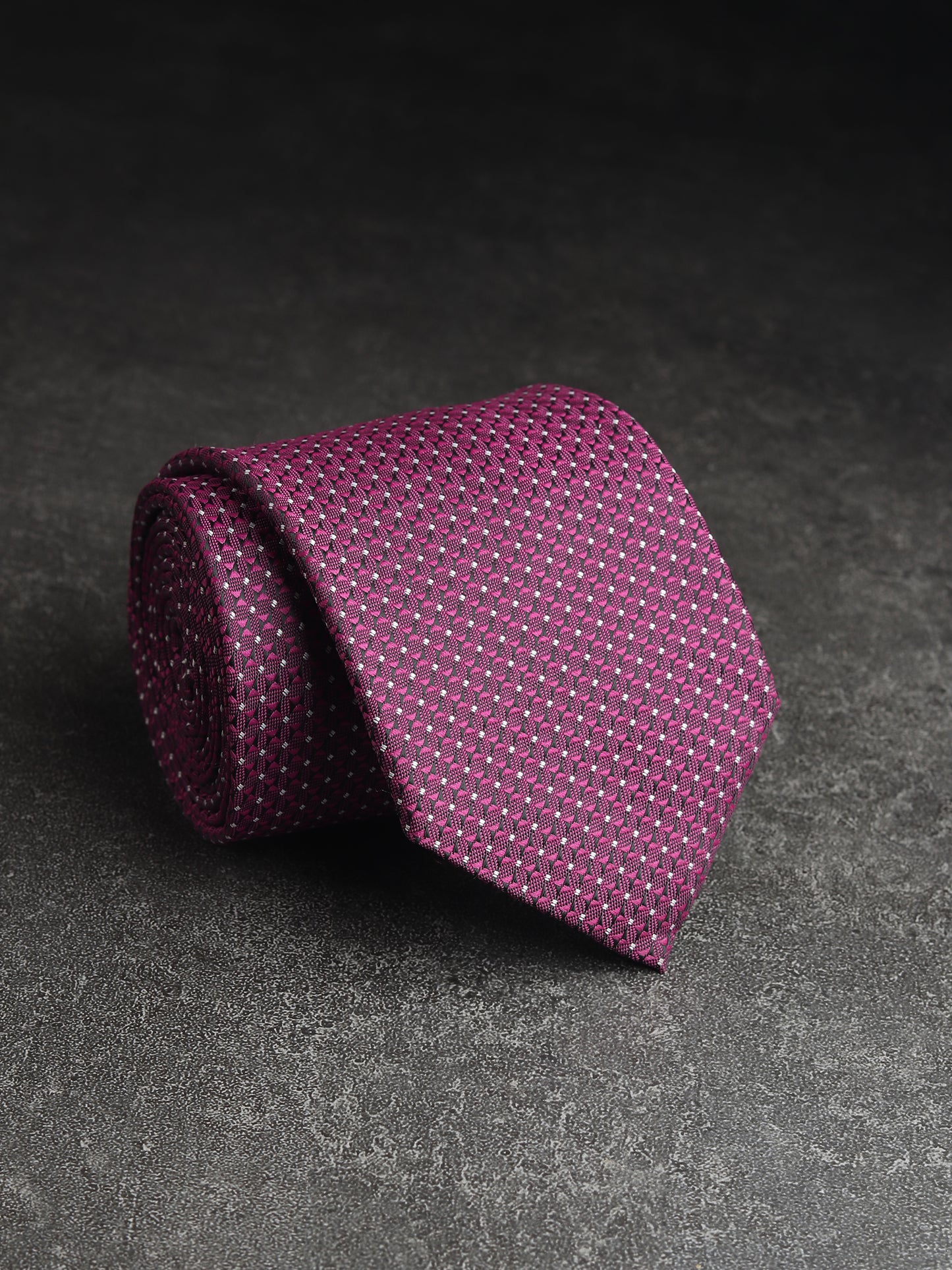 Kanthlangot Mens Purple Pattern Necktie