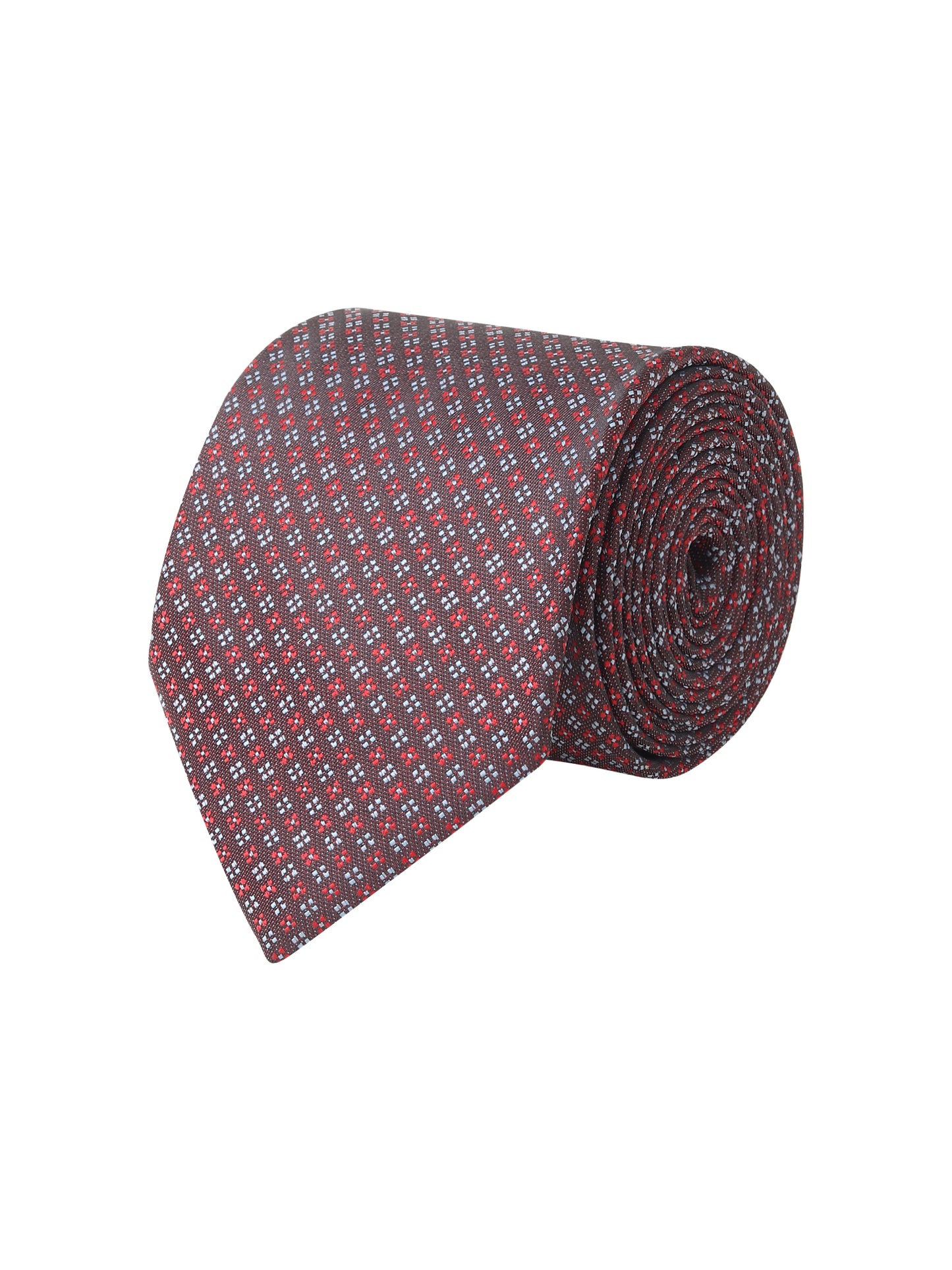 Kanthlangot Black & Red Micro-Pattern Necktie