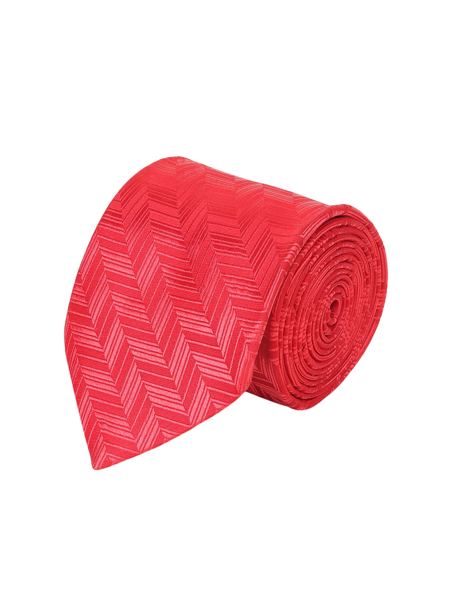 Kanthlangot Red Chevron Pattern Necktie