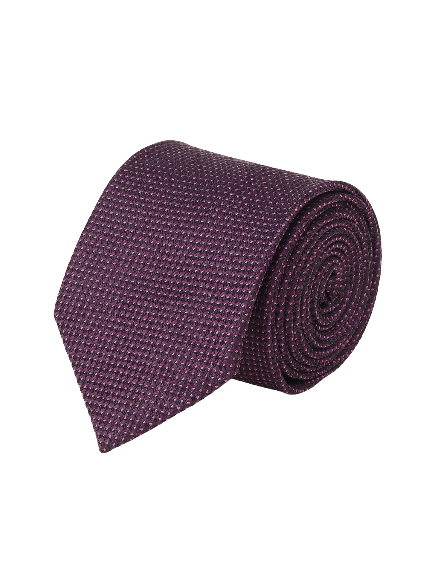 Regal Plum Micro-Texture Necktie
