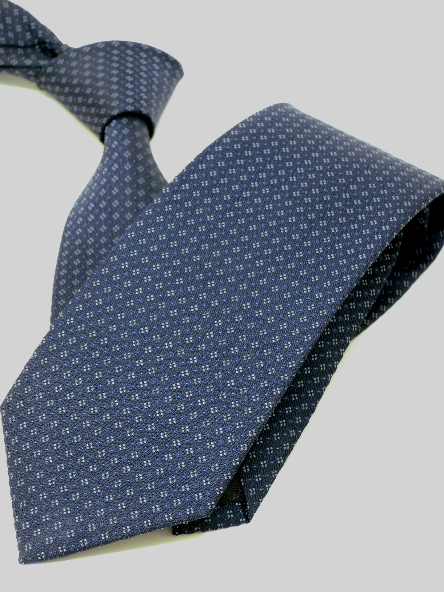 Kanthlangot Self Design Dark Blue Necktie