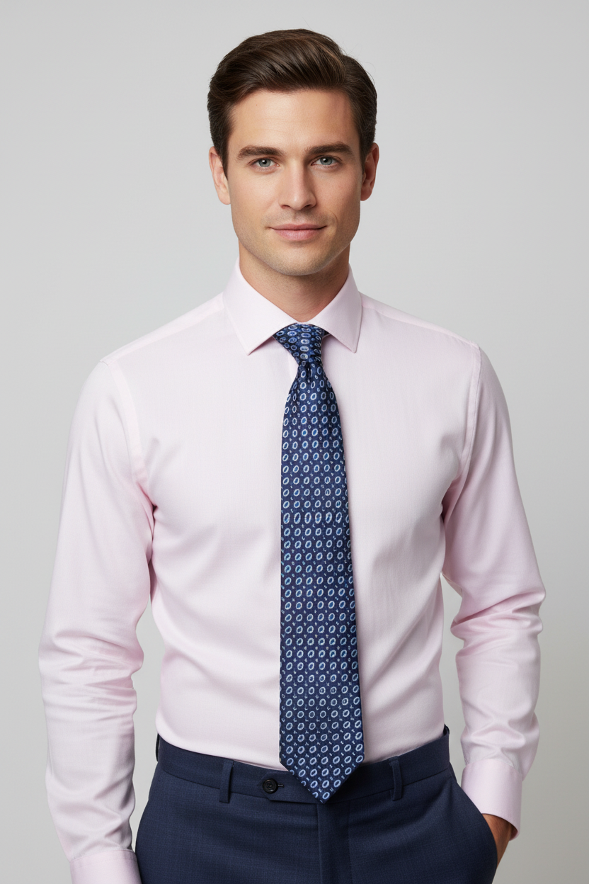 Kanthlangot Blue Microfibre Necktie
