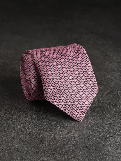 Kanthlangot Pink-Black Microfibre Necktie