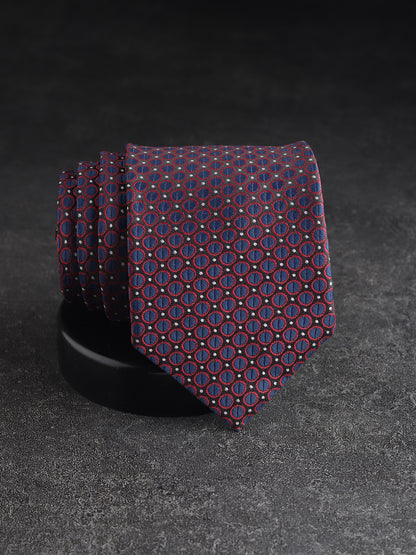 Kanthlangot Blue-Red Microfibre Necktie