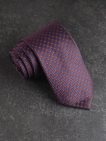 Kanthlangot Blue-Red Microfibre Necktie