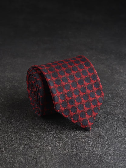 Kanthlangot Red and Black Necktie