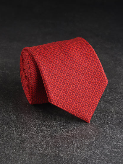 Kanthlangot Bold Red Microfibre Necktie