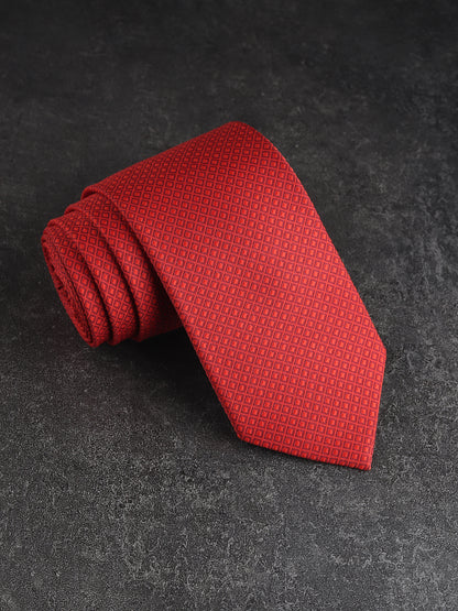 Kanthlangot Bold Red Microfibre Necktie