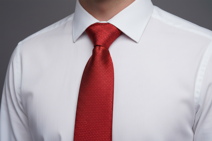 Kanthlangot Bold Red Microfibre Necktie