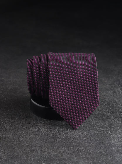 Regal Plum Micro-Texture Necktie