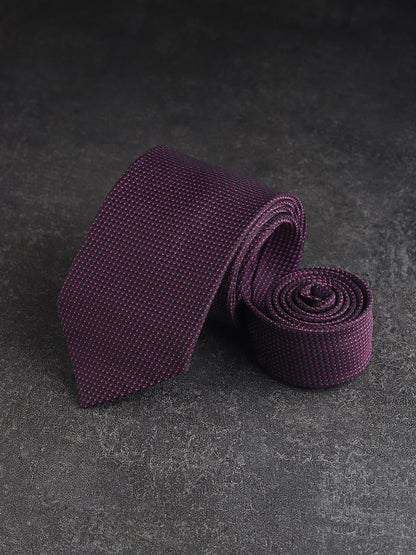Regal Plum Micro-Texture Necktie