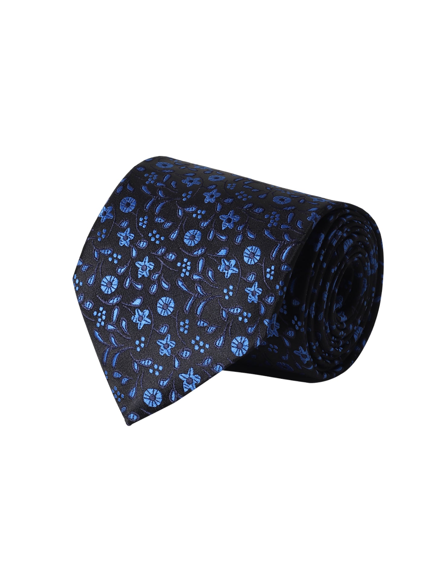 Kanthlangot Midnight Black Micro-Dot Textured Men’s Necktie – Sophisticated & Timeless