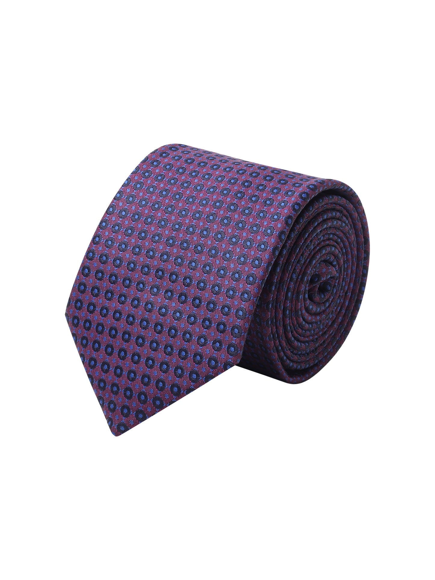 Kanthlangot Purple Geometric Pattern Necktie