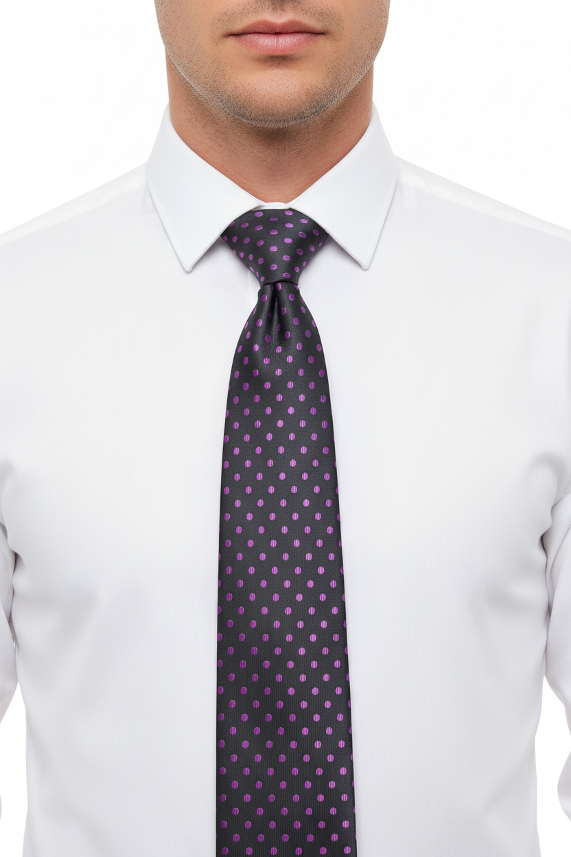 Kanthlangot Mens Purple Necktie