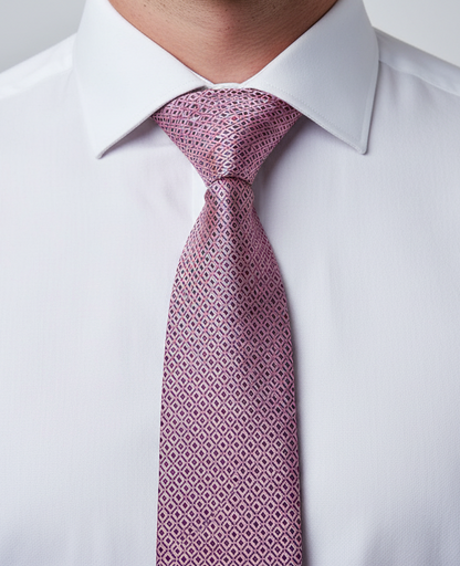 Kanthlangot Pink-Black Microfibre Necktie