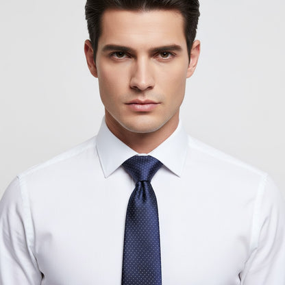 Kanthlangot Blue Microdot Mens Necktie