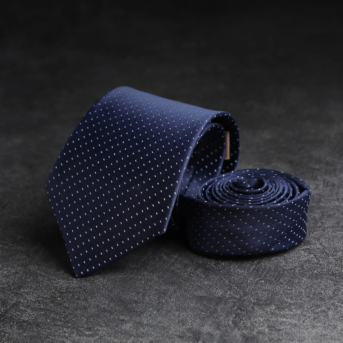 Kanthlangot Blue Microdot Mens Necktie