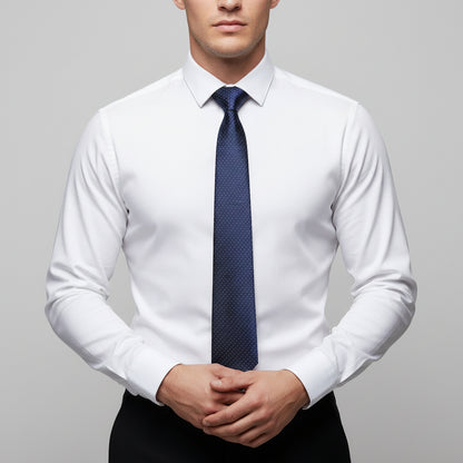 Kanthlangot Blue Microdot Mens Necktie