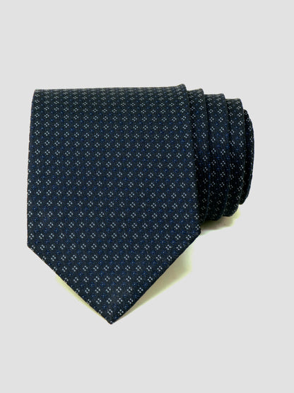 Kanthlangot Self Design Dark Blue Necktie