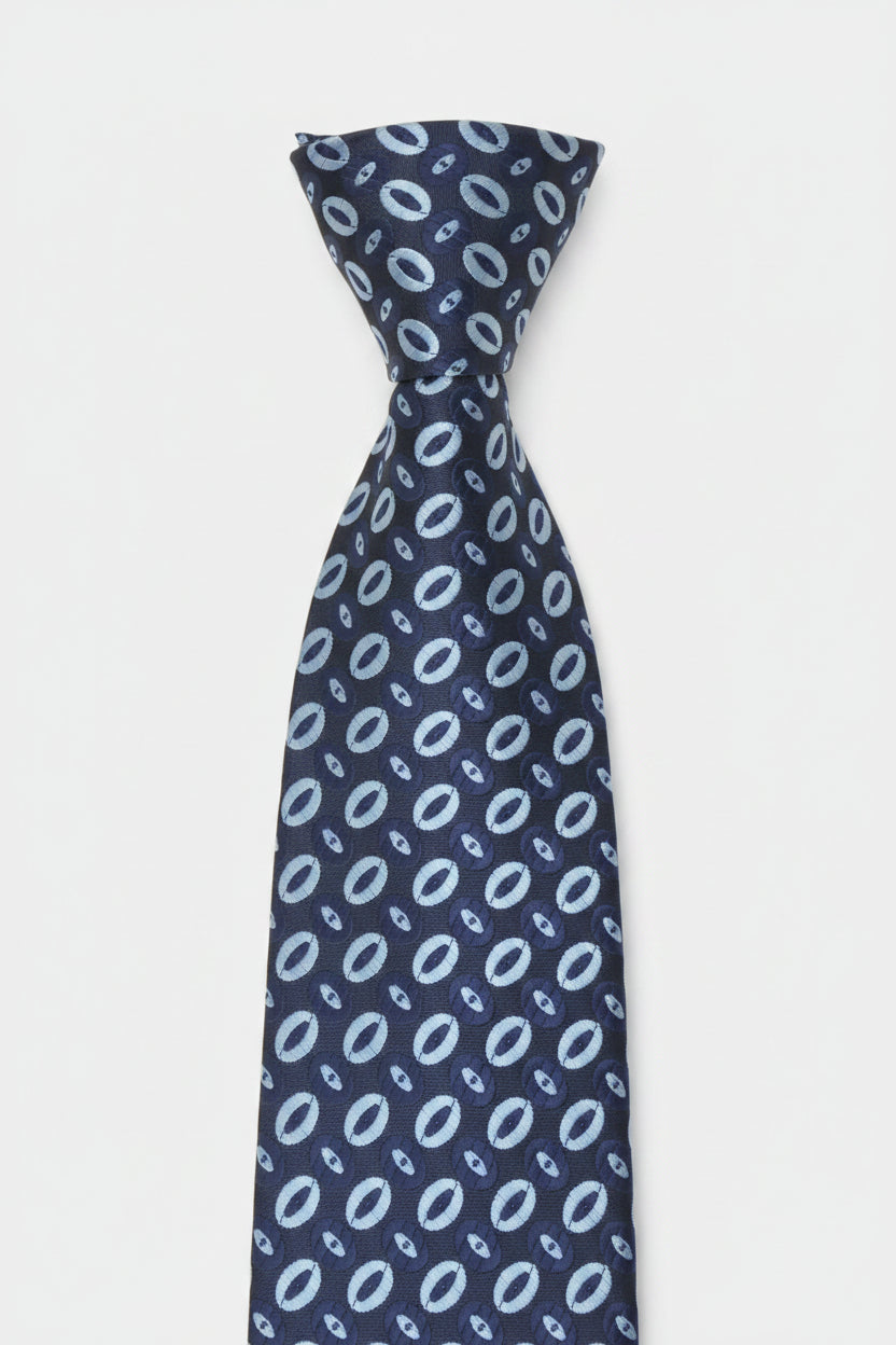 Kanthlangot Blue Microfibre Necktie