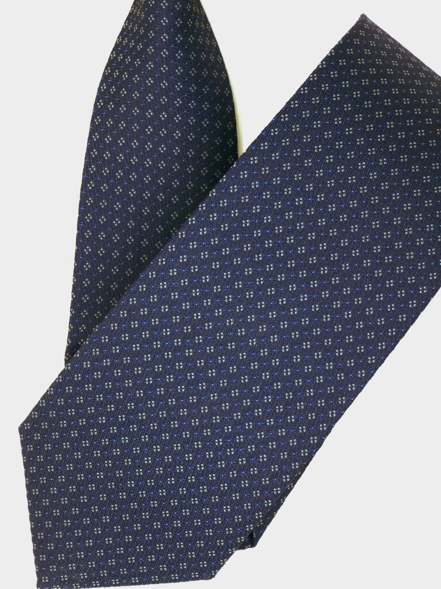 Kanthlangot Self Design Dark Blue Necktie