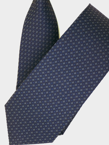 Kanthlangot Self Design Dark Blue Necktie