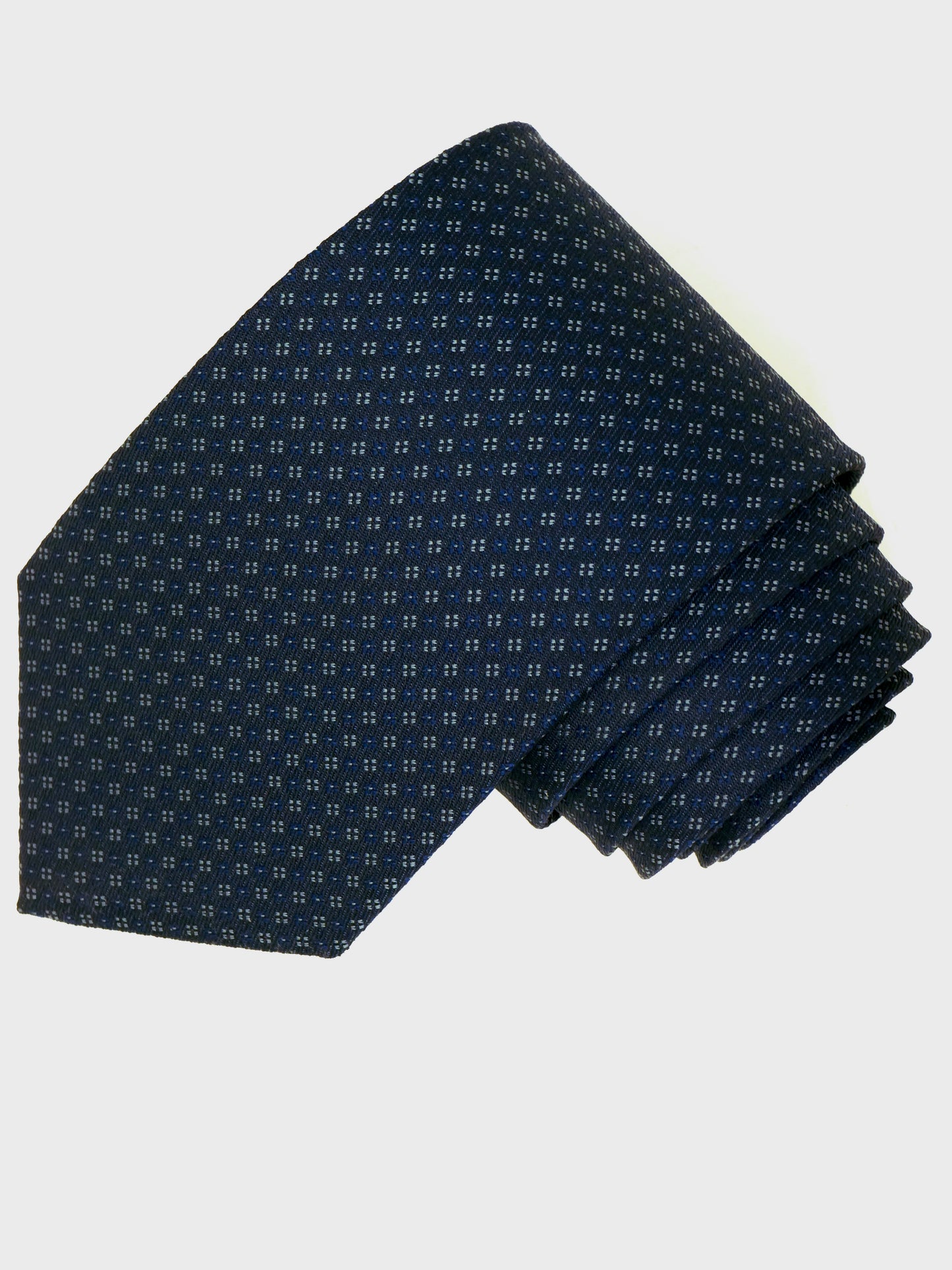 Kanthlangot Self Design Dark Blue Necktie