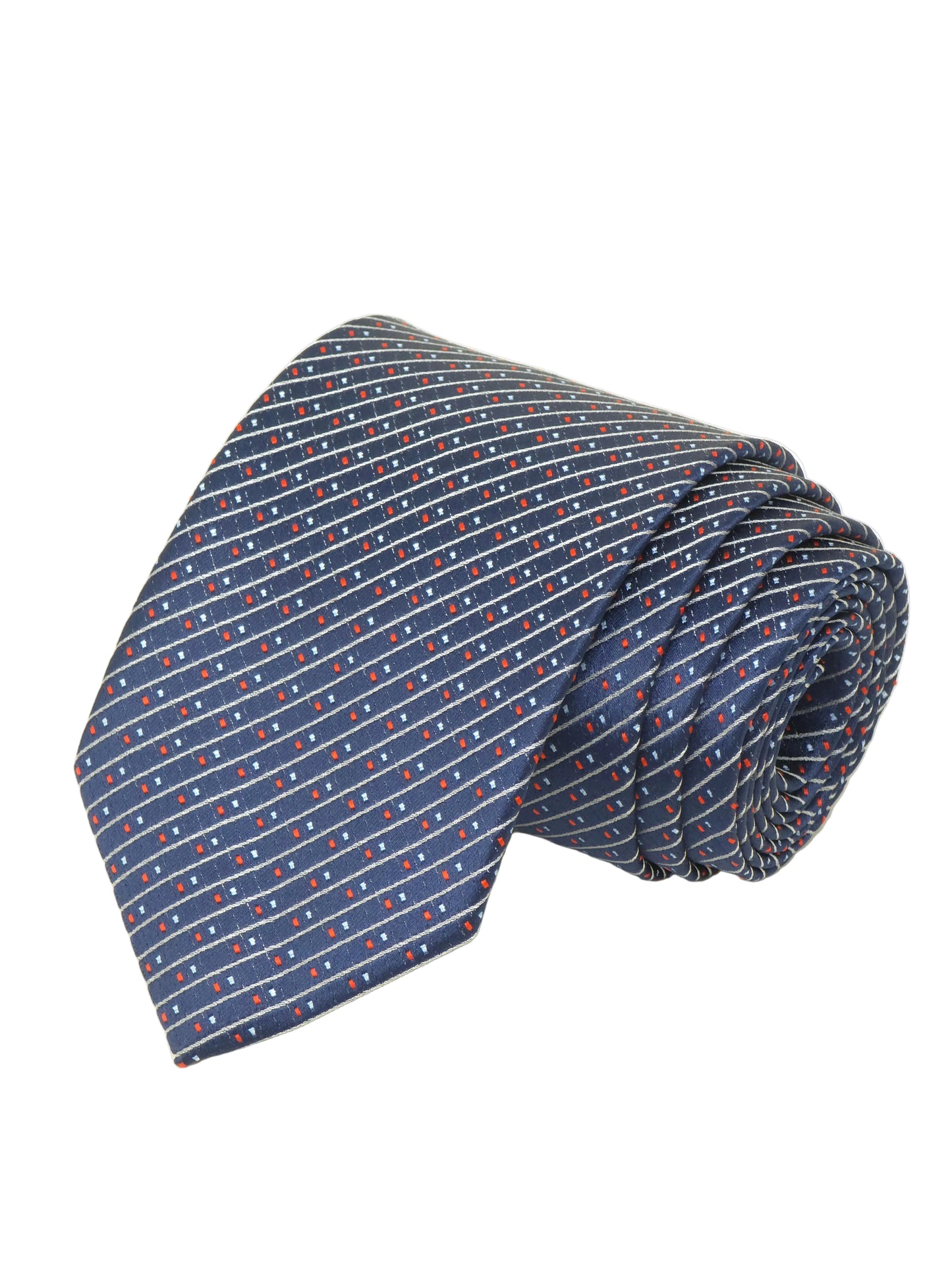 Kanthlangot Self Design Blue Necktie