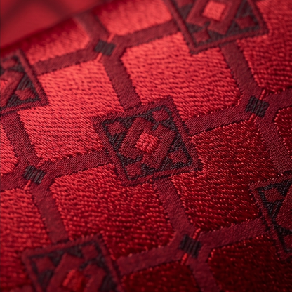 Kanthlangot Red-Black Pattern Necktie