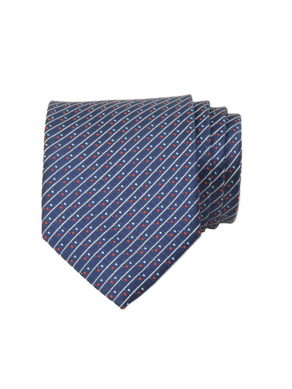 Kanthlangot Self Design Blue Necktie