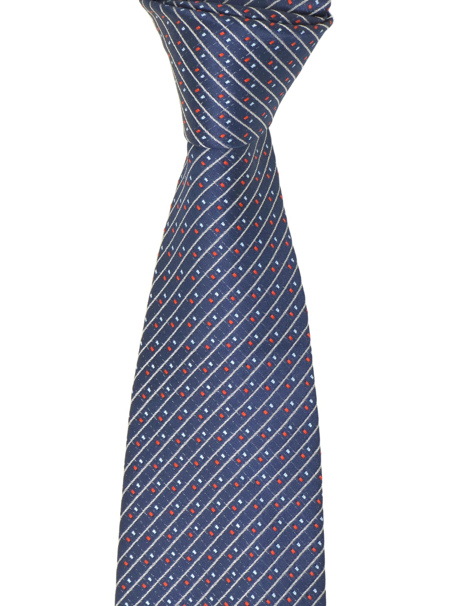 Kanthlangot Self Design Blue Necktie