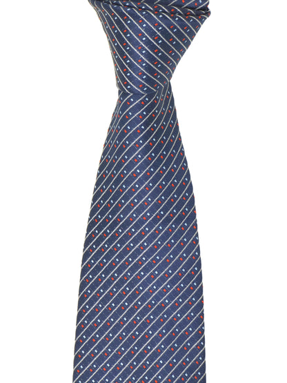 Kanthlangot Self Design Blue Necktie