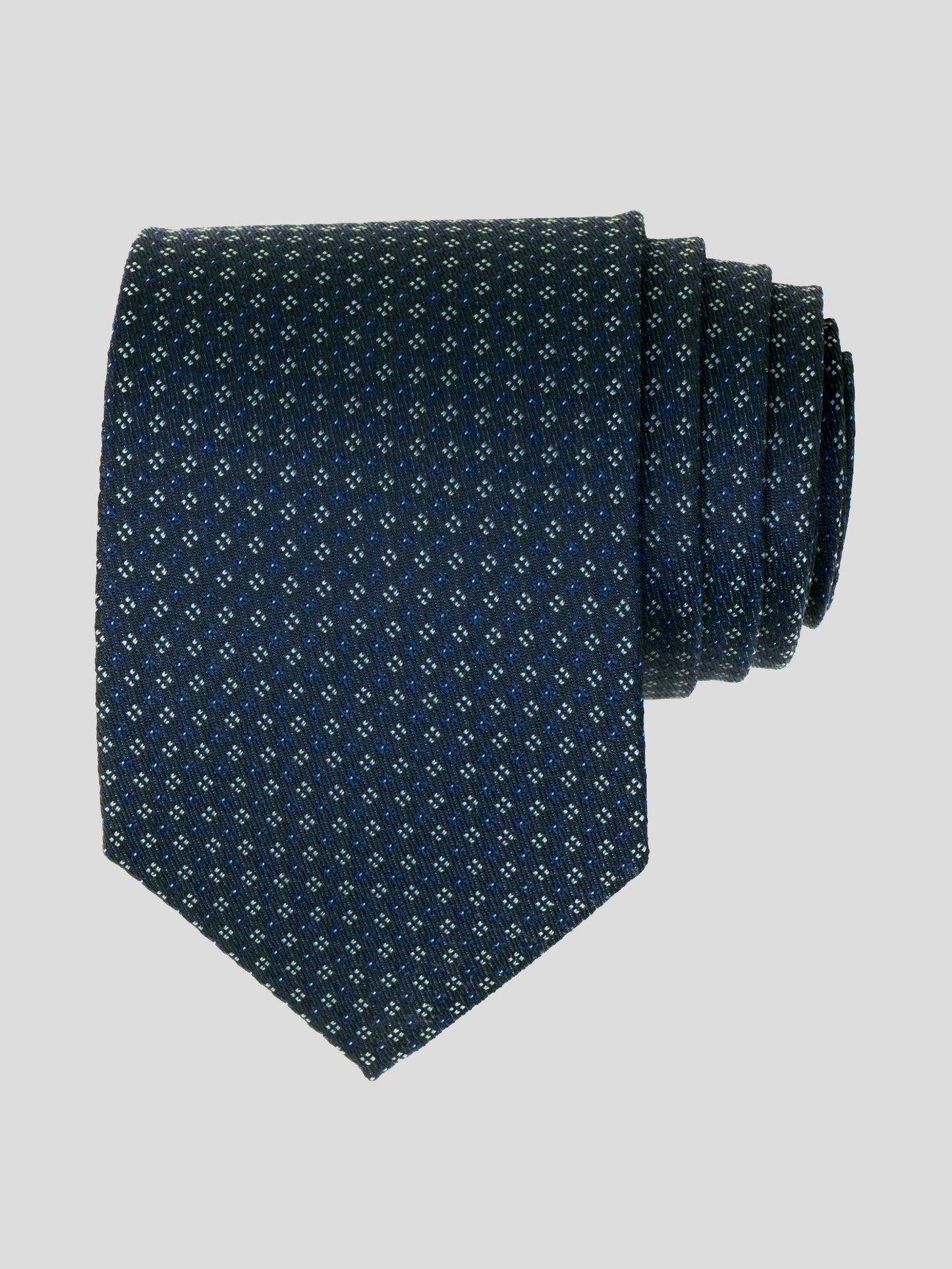 Kanthlangot Self Design Dark Blue Necktie