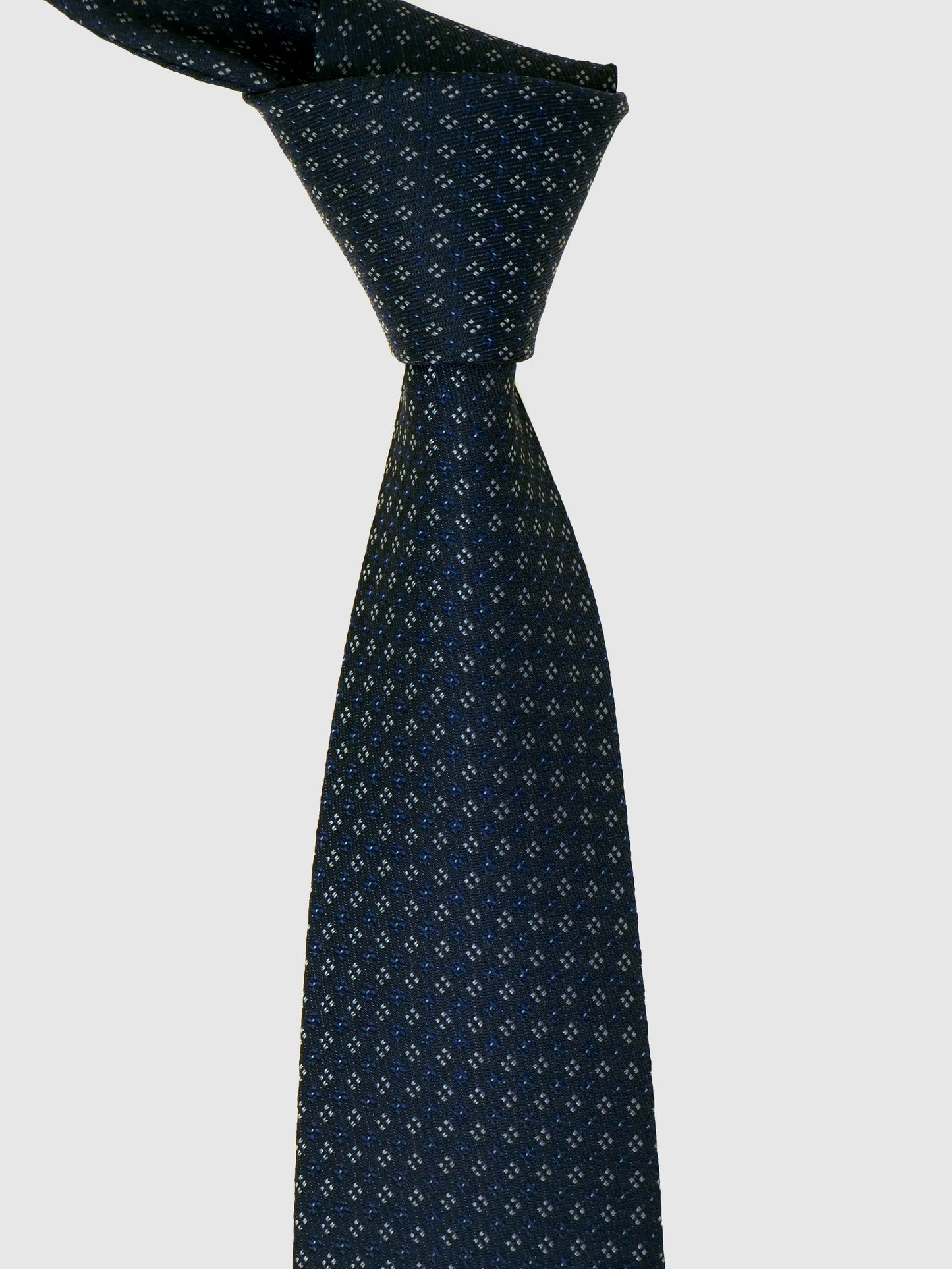 Kanthlangot Self Design Dark Blue Necktie