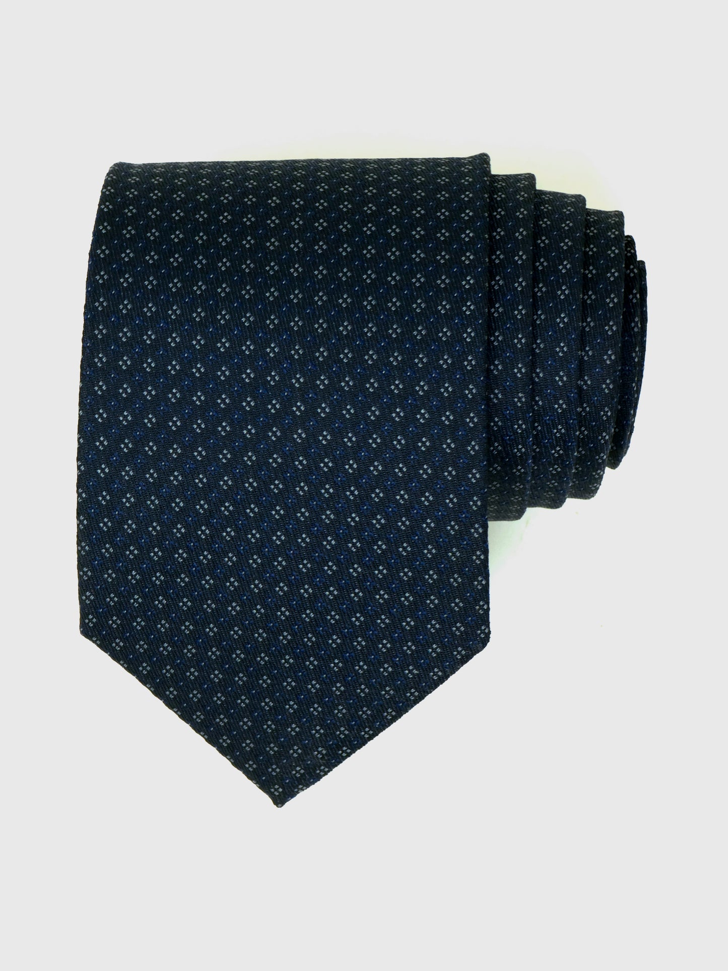 Kanthlangot Self Design Dark Blue Necktie