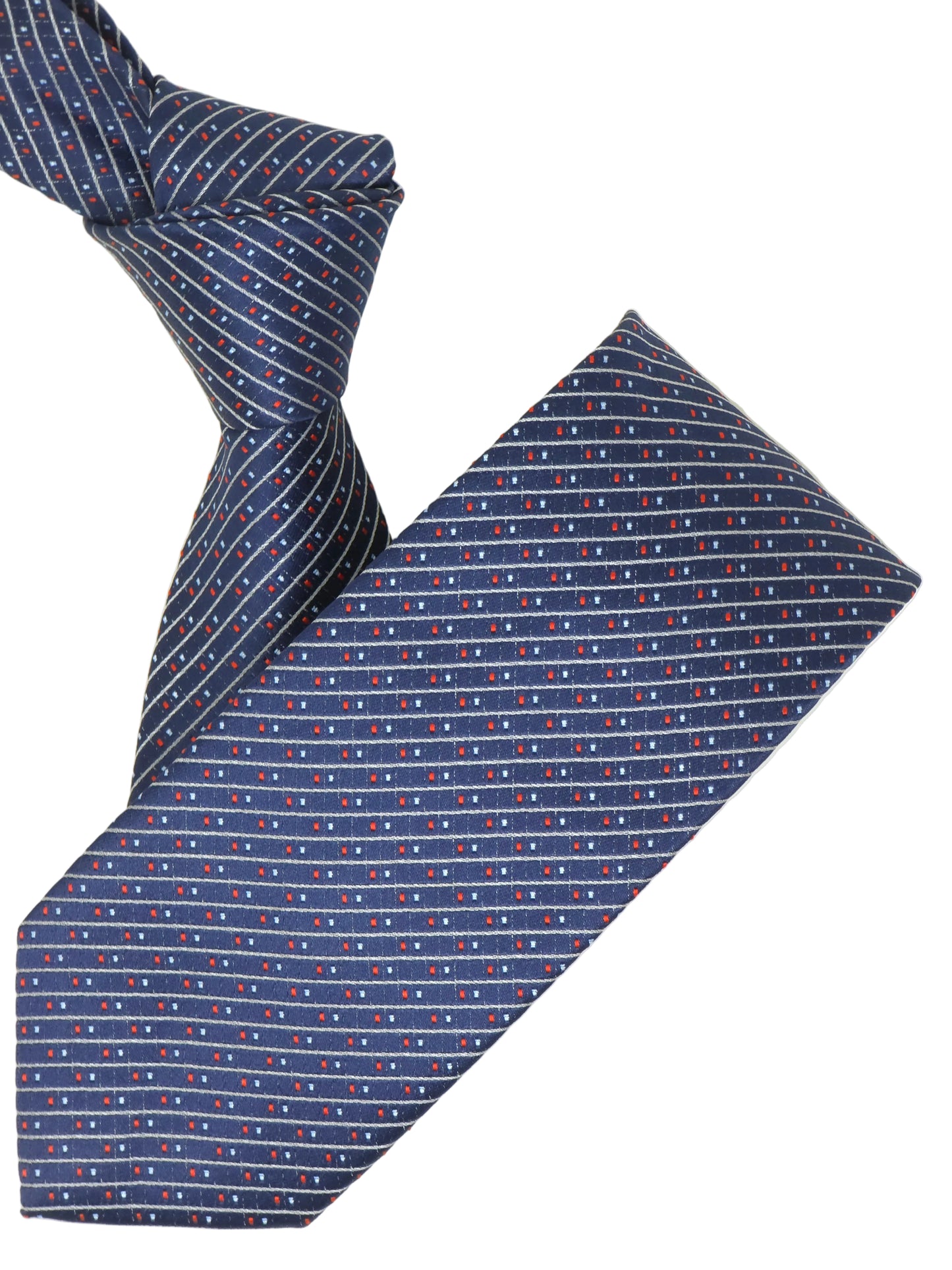 Kanthlangot Self Design Blue Necktie