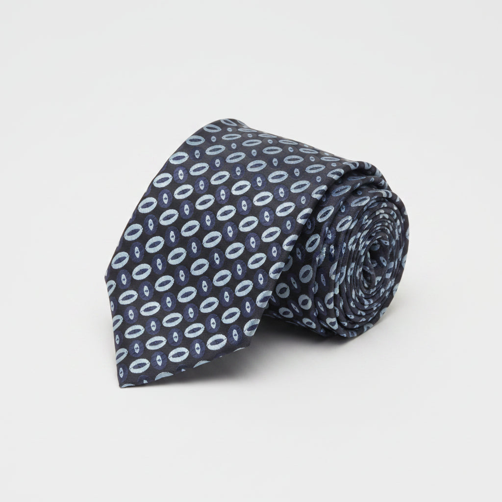 Kanthlangot Blue Microfibre Necktie