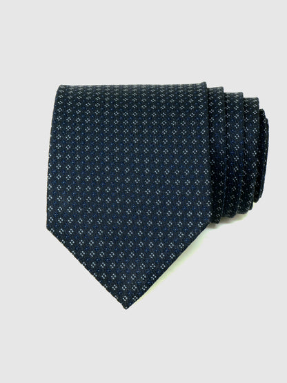 Kanthlangot Self Design Dark Blue Necktie