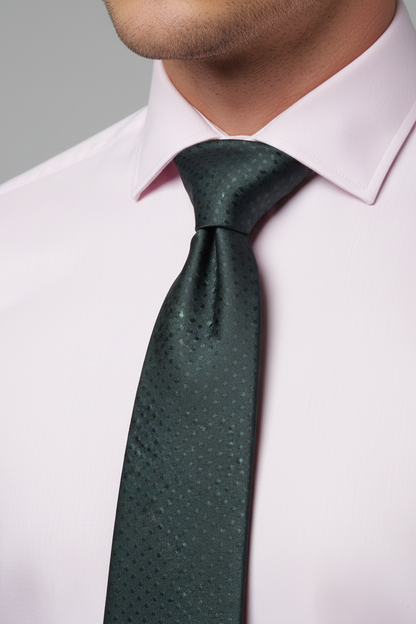 Kanthlangot Self Design Dark Green Necktie