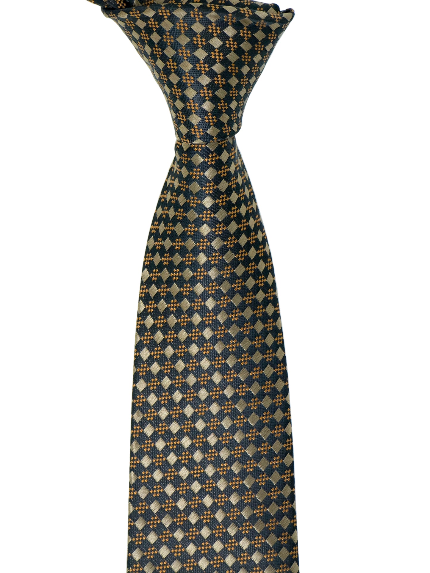 Kanthlangot Self Design Brown Necktie