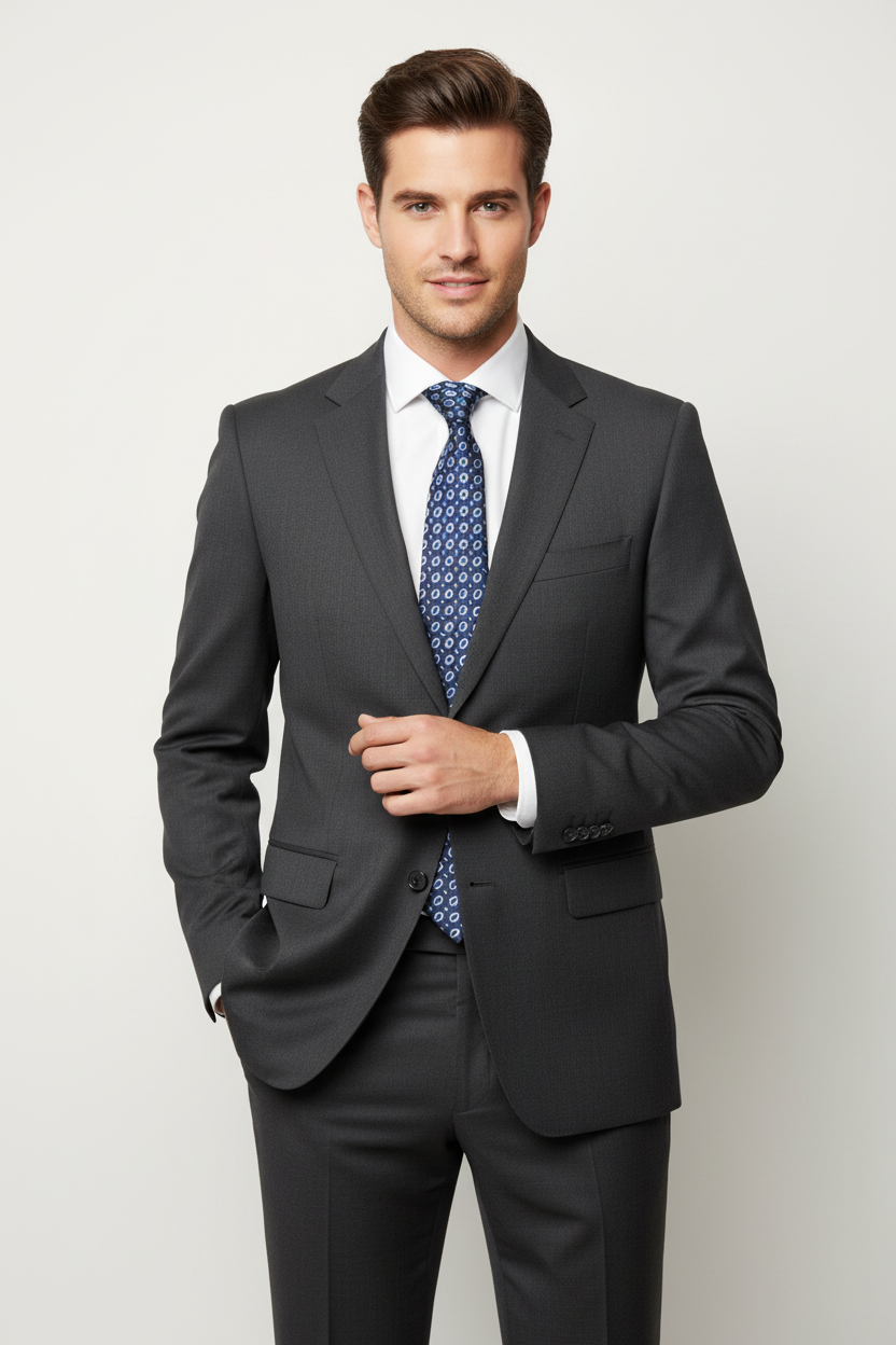 Kanthlangot Blue Microfibre Necktie
